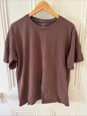 Primark Men's Crew Neck T-Shirt in Dusty Brown